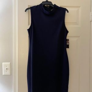 Navy Blue Midi Dress